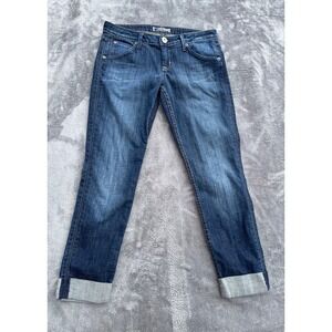 Hudson Jeans Womens 29 Gabby Cropped Boyfriend Flap Pockets 27" Inseam W659DHA